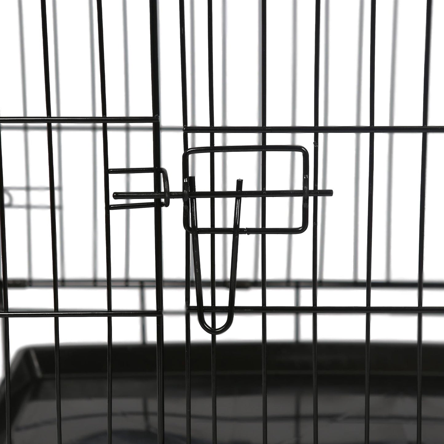 2 Door Metal Dog Crate with Removable Tray - Large