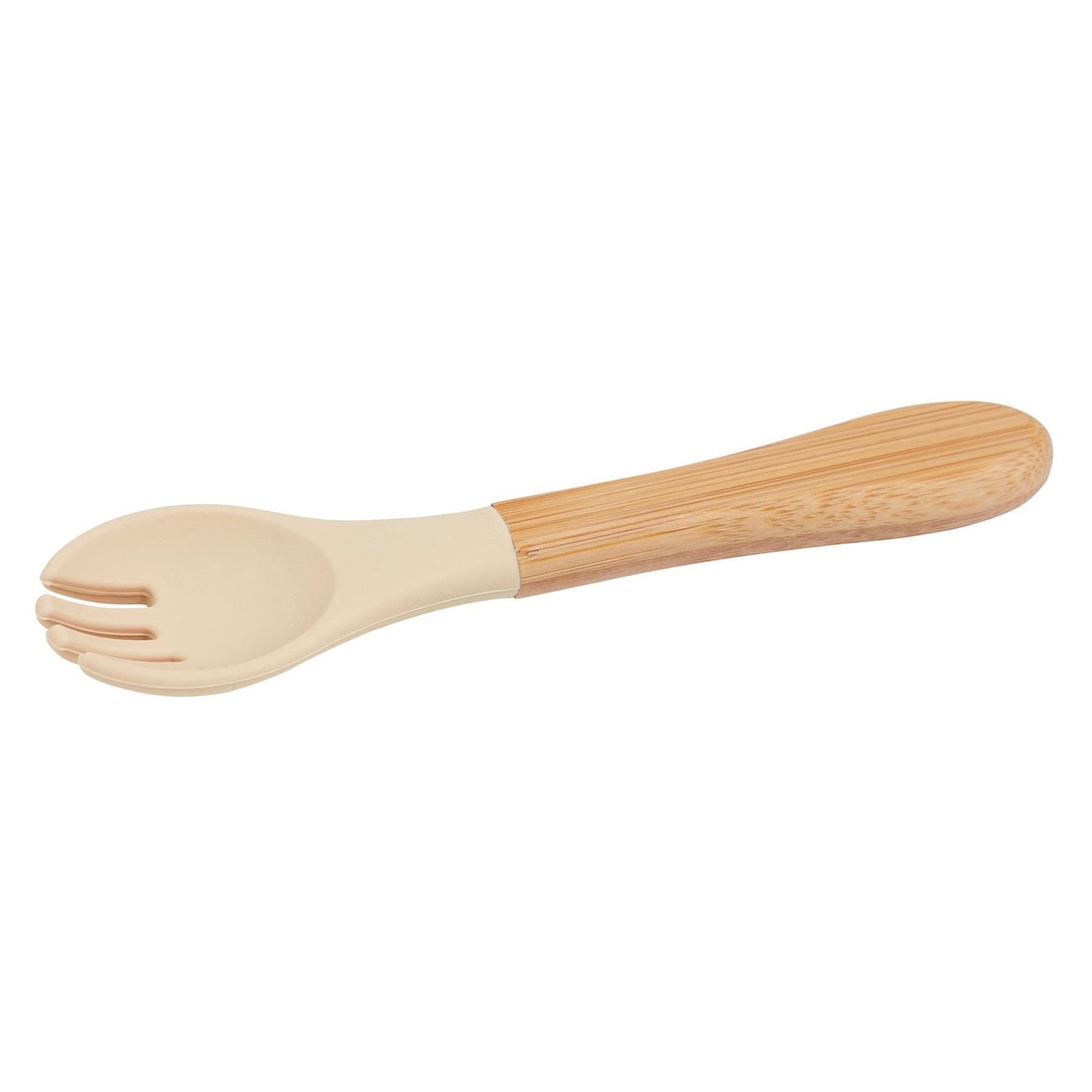 Bamboo Baby Weaning Fork with Silicone Tip
