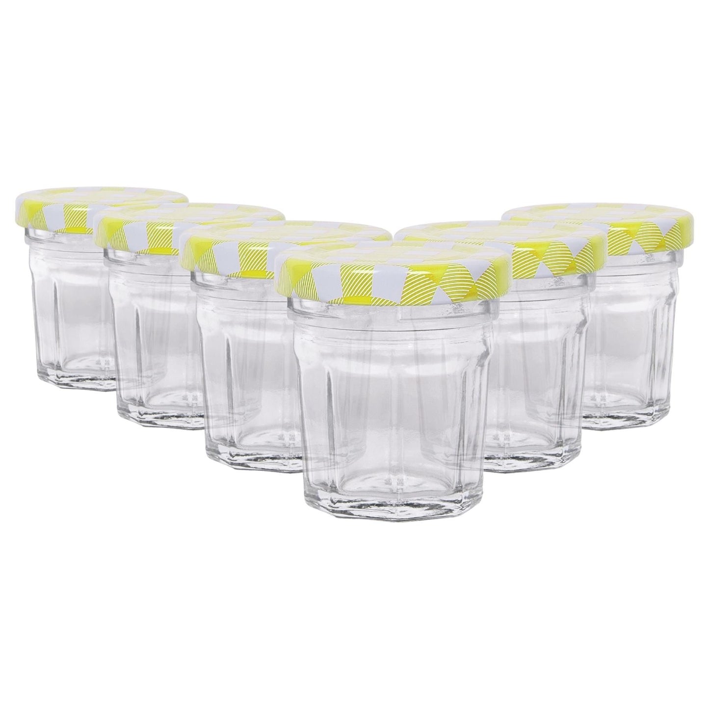 30ml Glass Jam Jars with Lids - Pack of 6