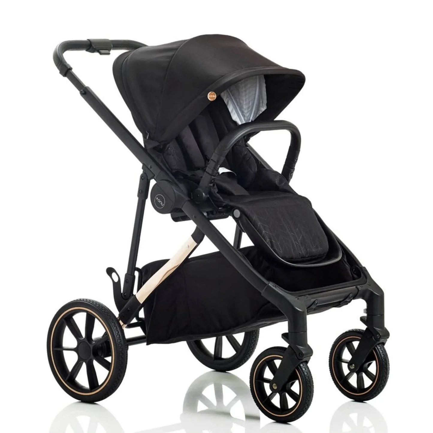 Mee-Go UNO Plus 3-in-1 Travel System - Black/Chrome