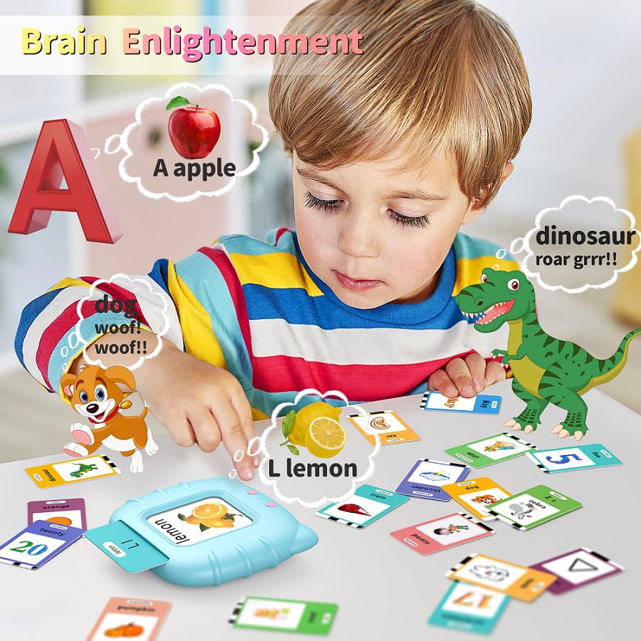 Eaever 580 Pre-K Sight Words Talking Flash Cards – Dolch Words, Letters & Numbers (0-100)