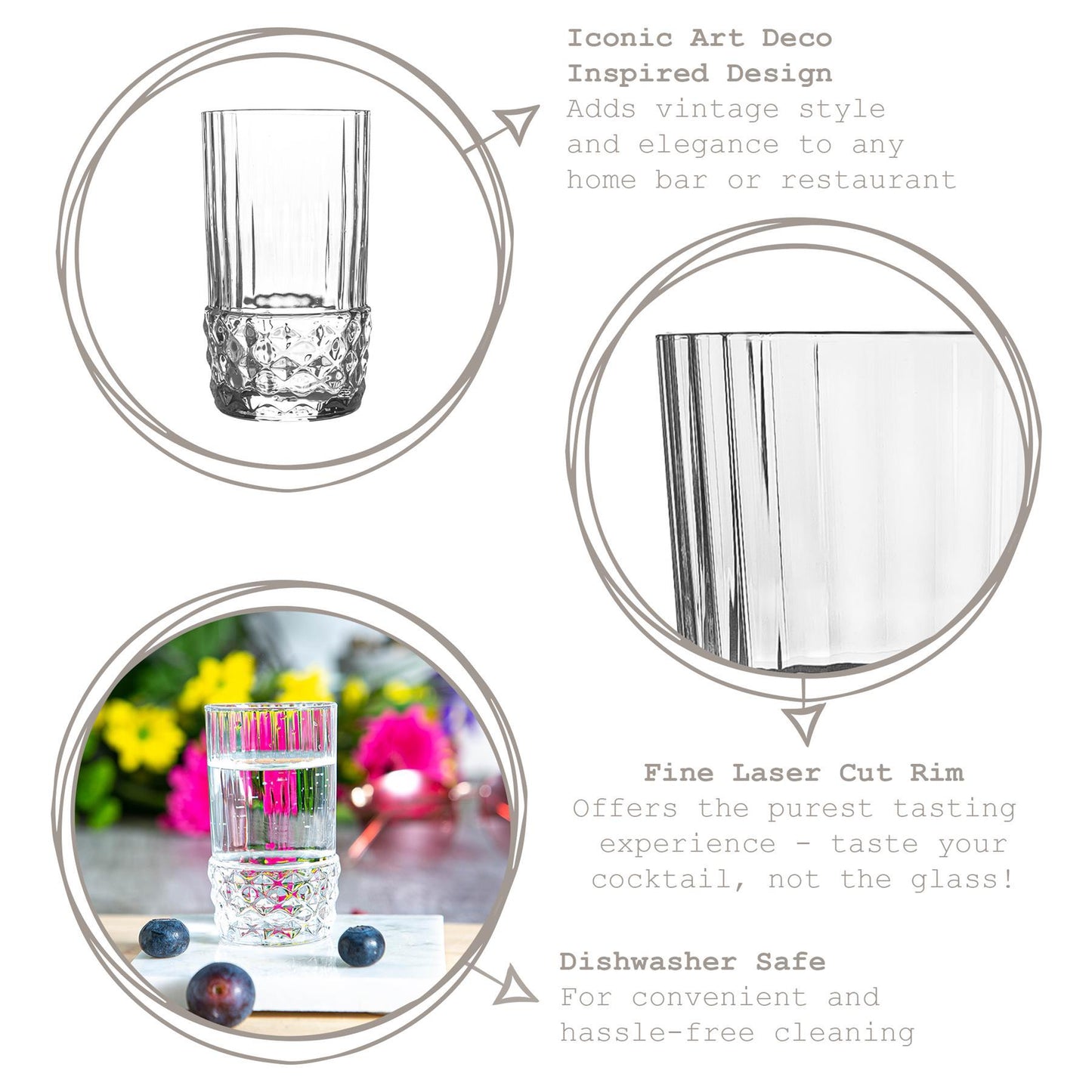 80ml America '20s Shot Glasses - Pack of Six