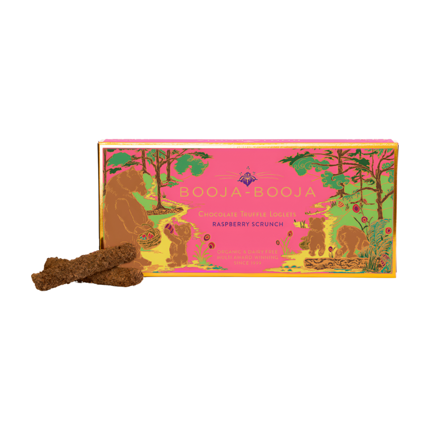 Booja-Booja Raspberry Scrunch Truffle Loglets (115g)