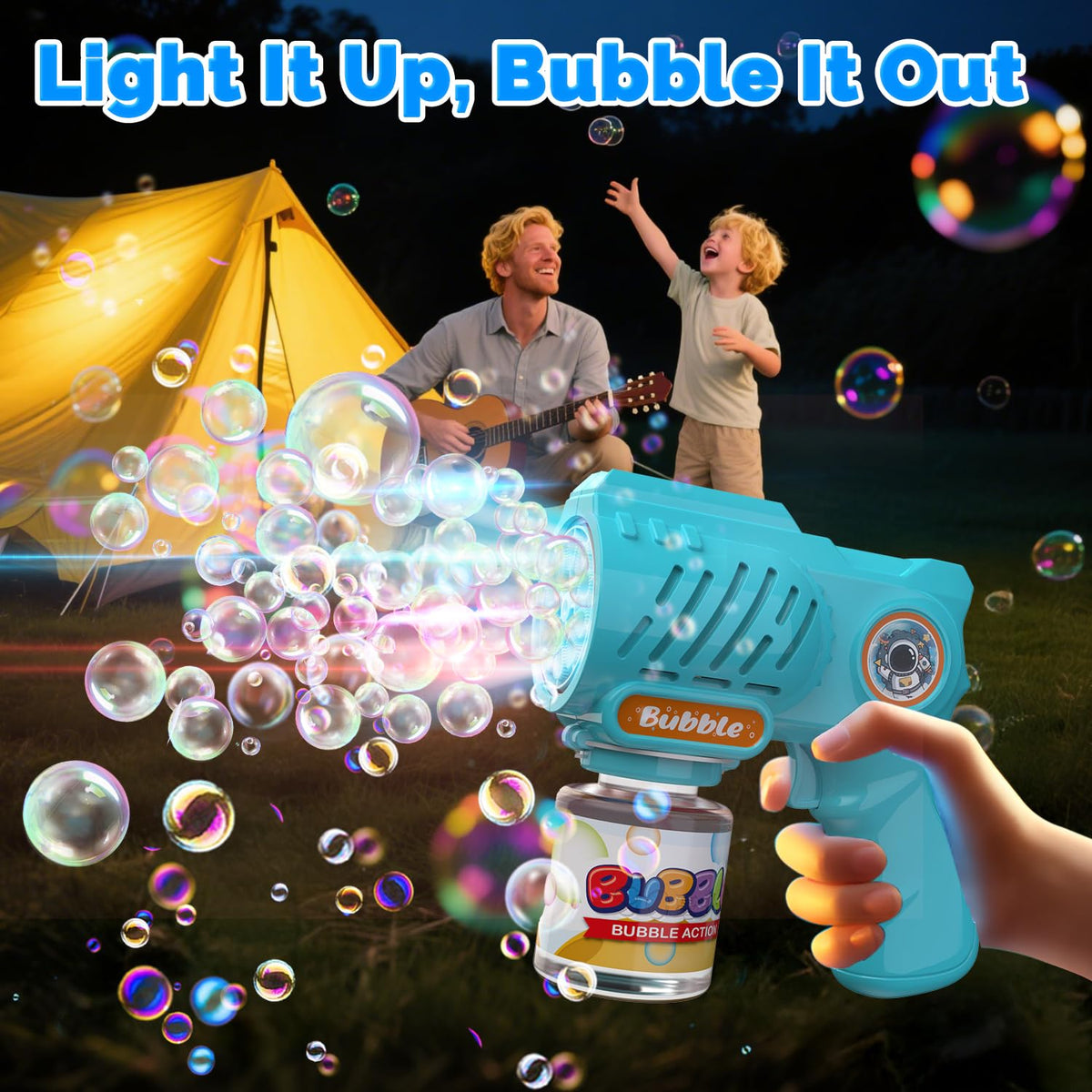 EagleStone Bubble Guns 2-Pack – Outdoor Toys for Kids Aged 3-8