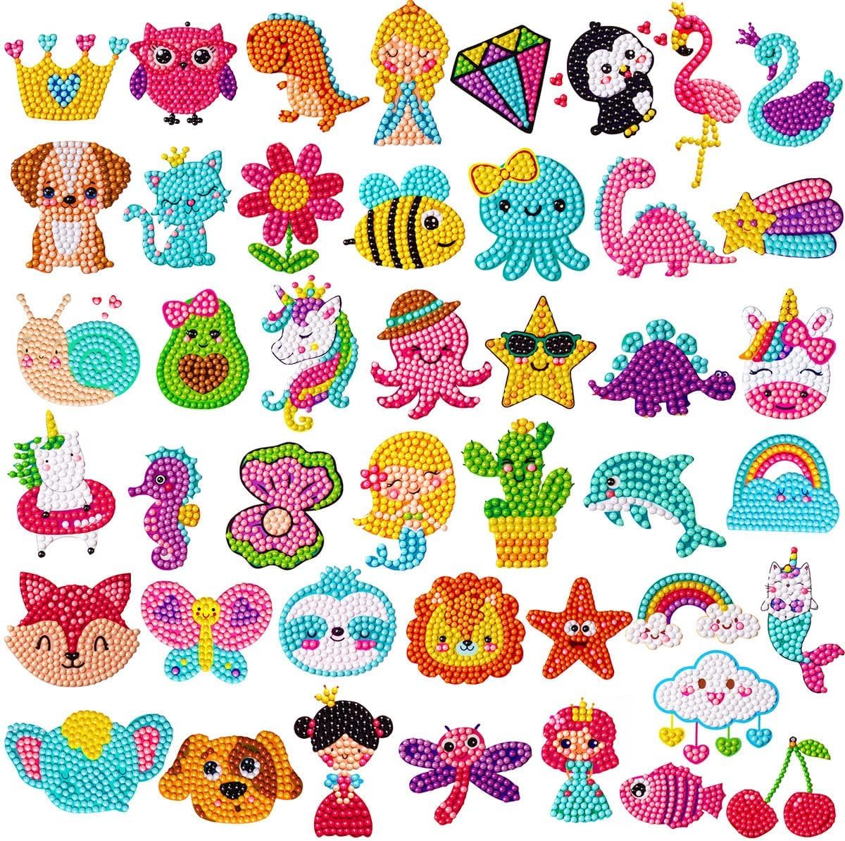 EAPHANT Diamond Art Kits for Kids – 44 Designs Diamond Stickers & Painting Kits (Ages 4–12)