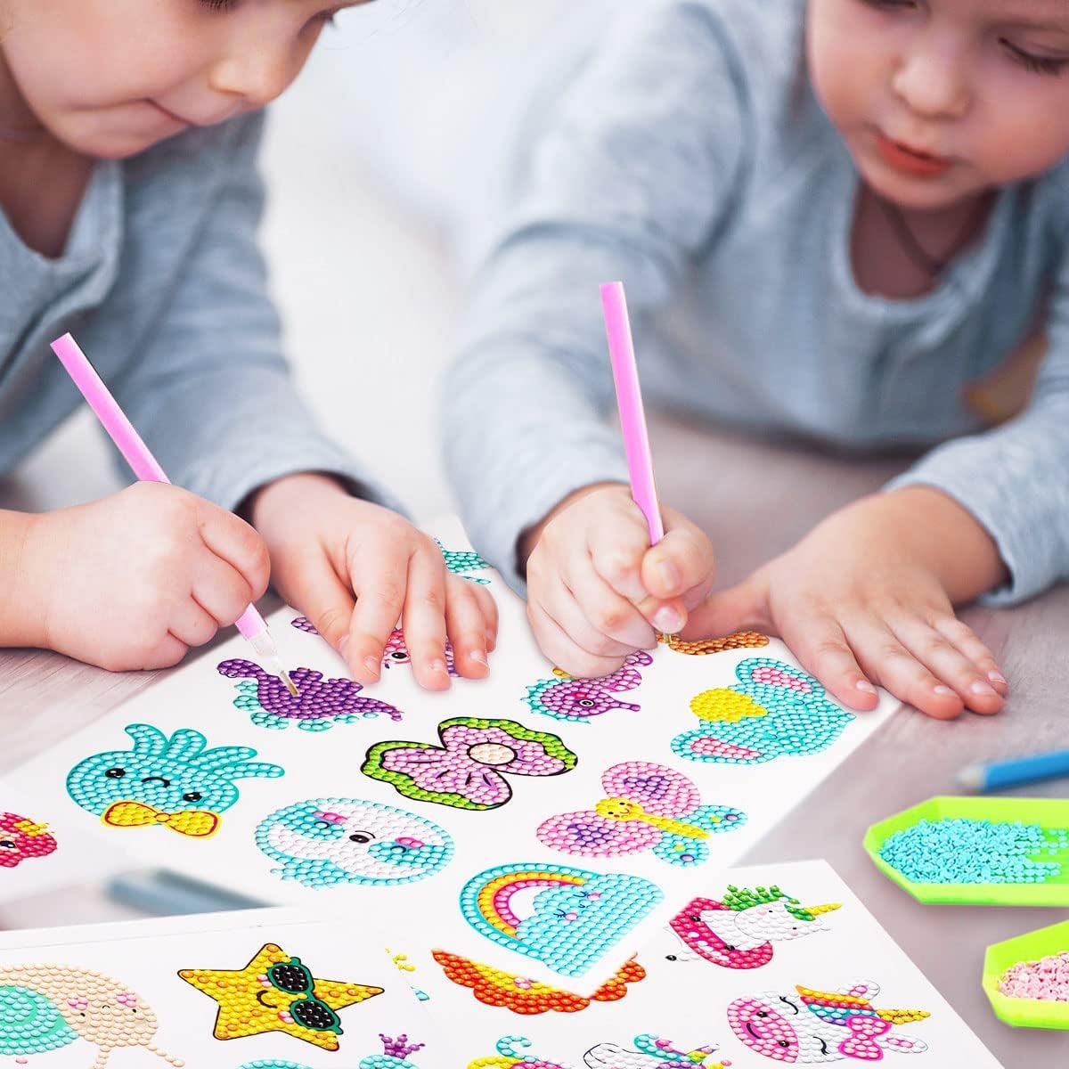 EAPHANT Diamond Art Kits for Kids – 44 Designs Diamond Stickers & Painting Kits (Ages 4–12)