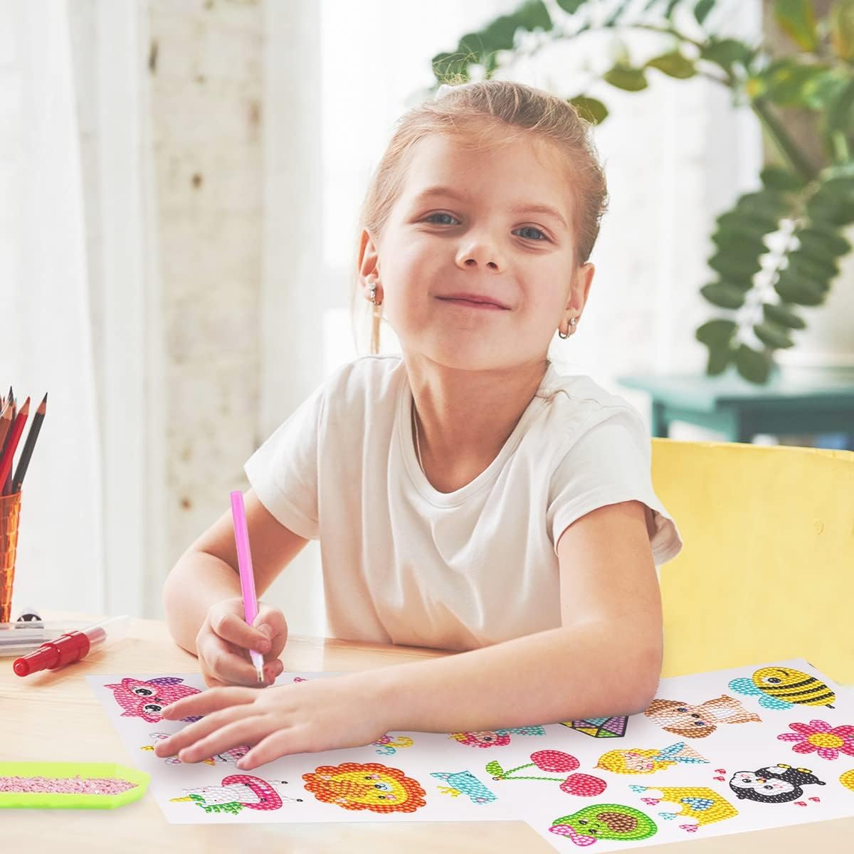 EAPHANT Diamond Art Kits for Kids – 44 Designs Diamond Stickers & Painting Kits (Ages 4–12)