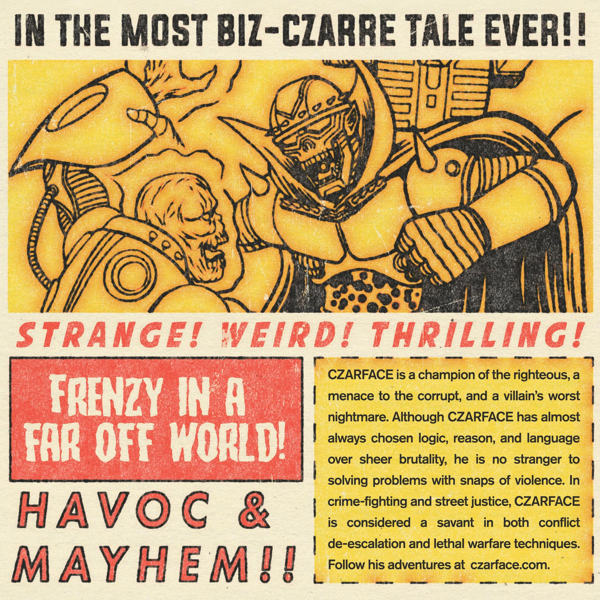 Super7 Czarface Orange and Black 3.75-inch ReAction Figure Halloween Collectible