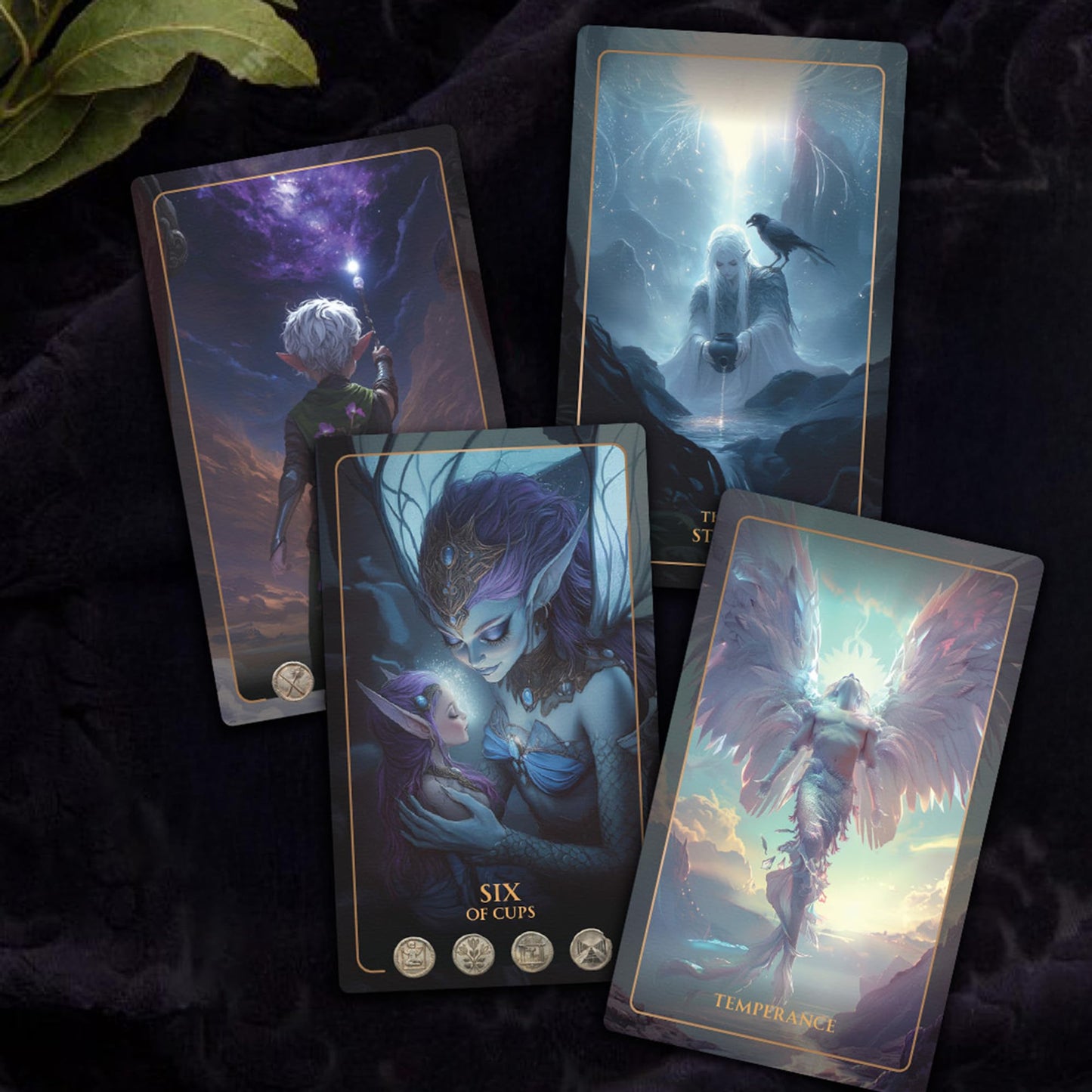 Earth Moon Magick Tarot of Sacred Kingdoms Talisman Edition – 78-Card Deck with Guidebook for Beginners