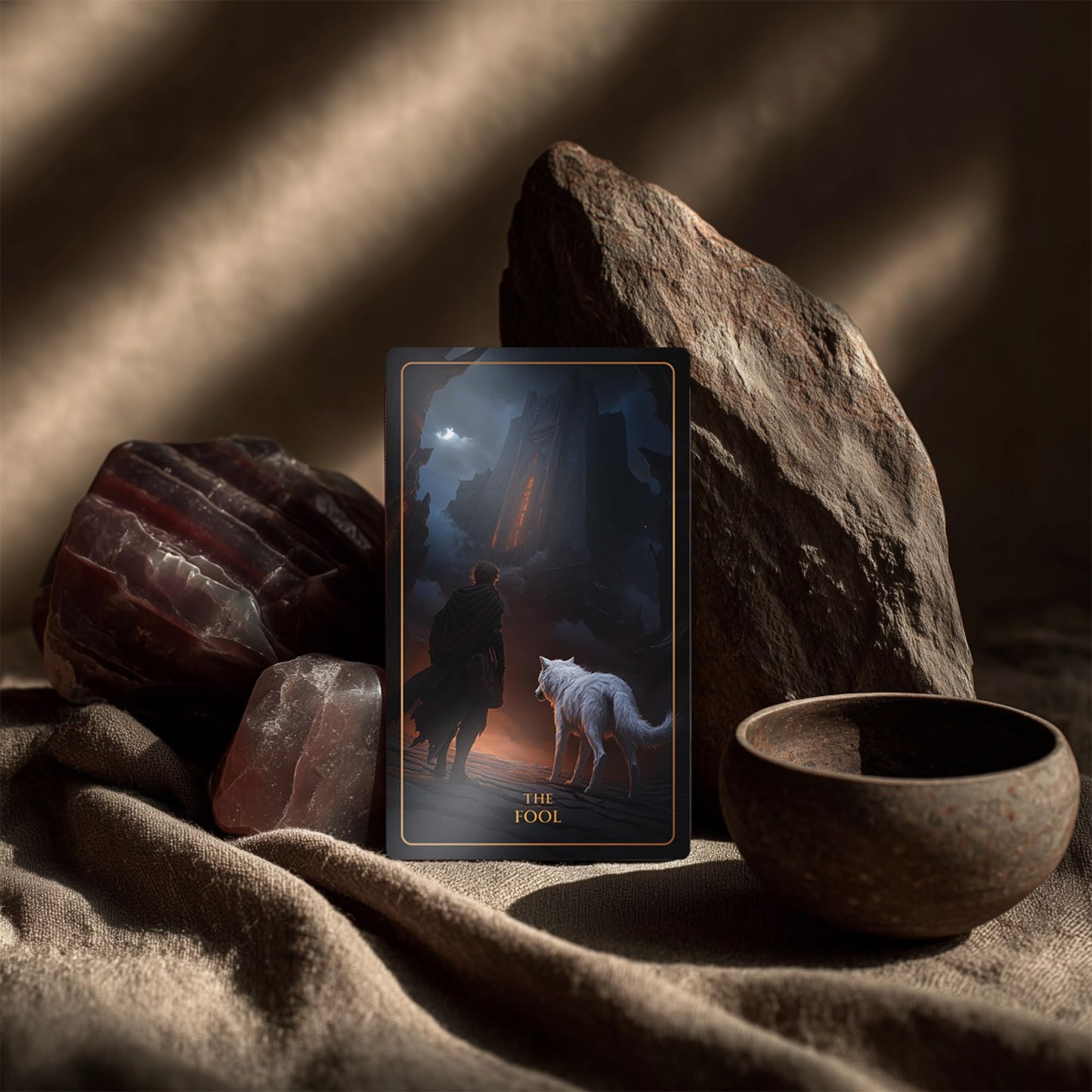 Earth Moon Magick Tarot of Sacred Kingdoms Talisman Edition – 78-Card Deck with Guidebook for Beginners