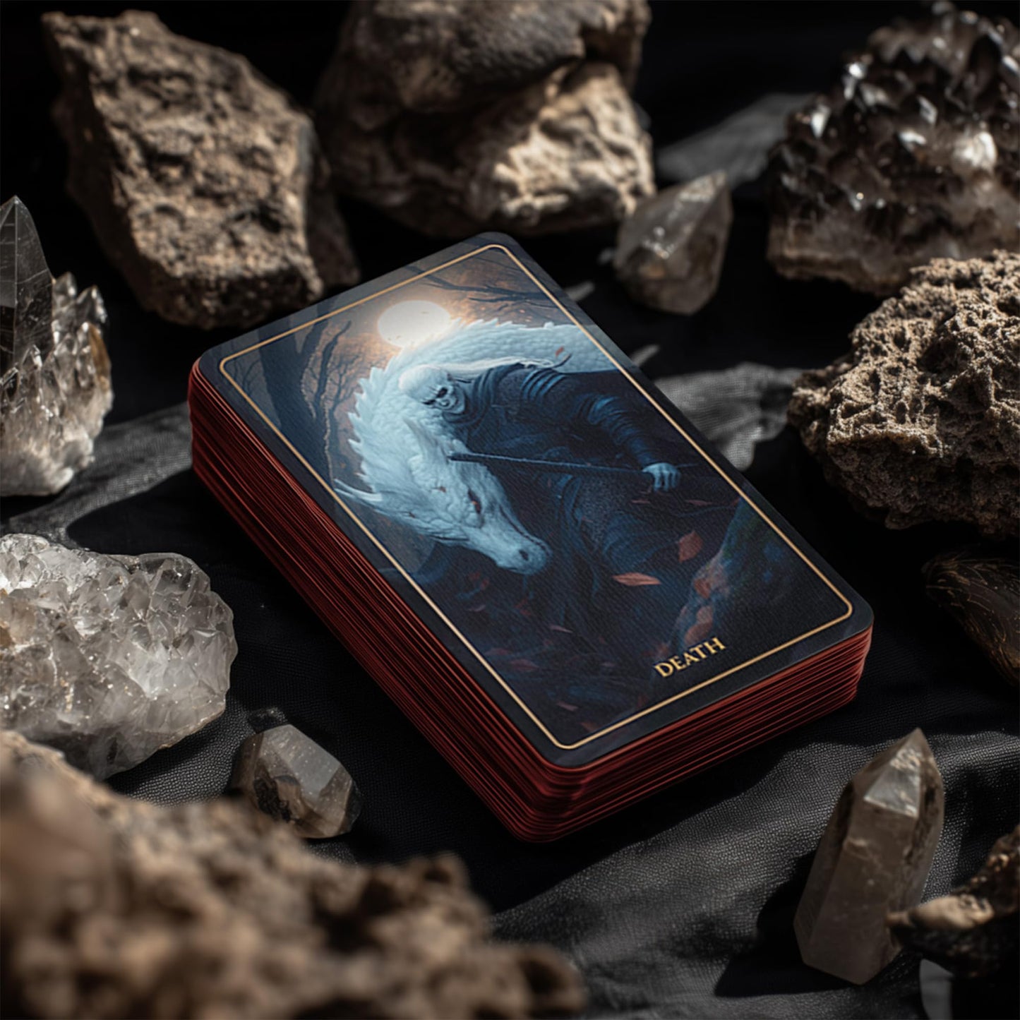 Earth Moon Magick Tarot of Sacred Kingdoms Talisman Edition – 78-Card Deck with Guidebook for Beginners