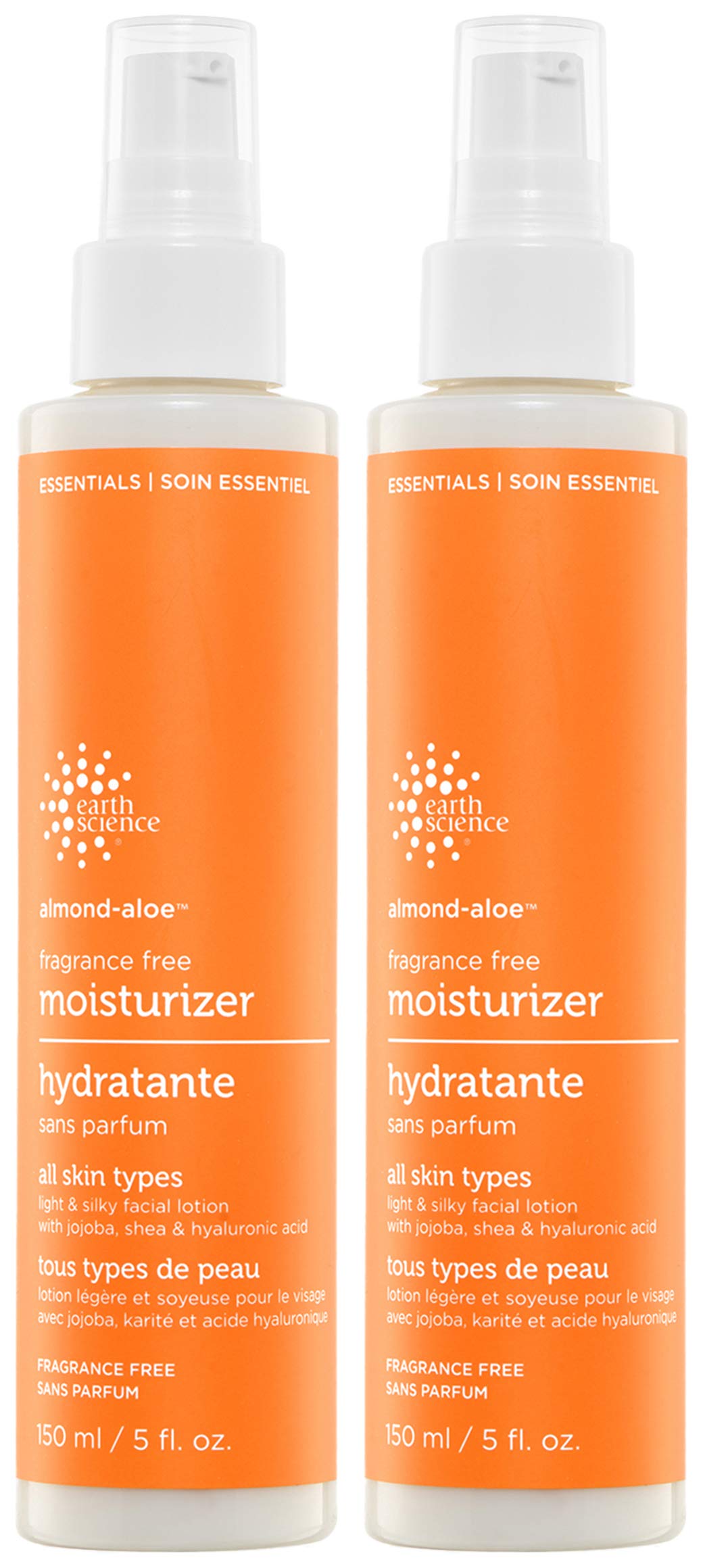 Earth Science Fragrance-Free Almond-Aloe Moisturizer, 2-Pack (2 x 5 oz)