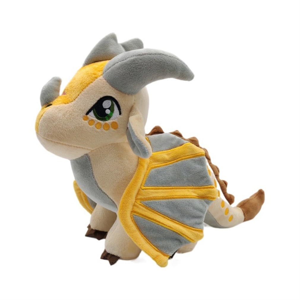 EaseLR Wings of Fire Dragon Plush Toy – 12in Soft Rainwing Dragon Stuffed Animal