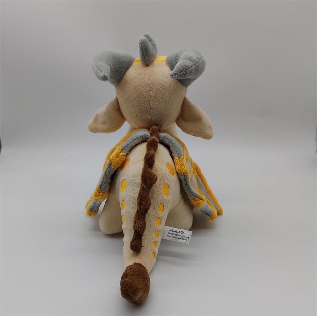 EaseLR Wings of Fire Dragon Plush Toy – 12in Soft Rainwing Dragon Stuffed Animal