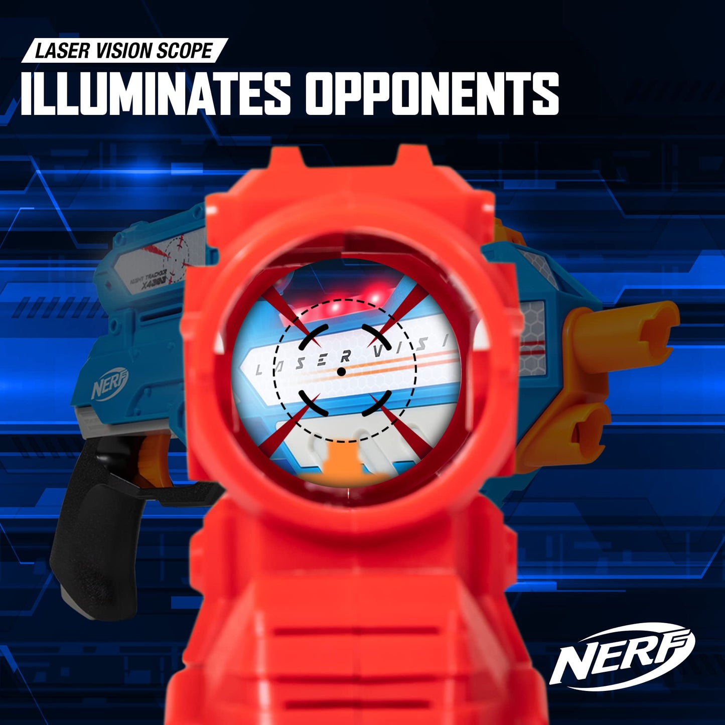 NERF Laser Vision 4-Player Laser Tag Game – See-In-The-Dark Blasters | EastPoint Sports