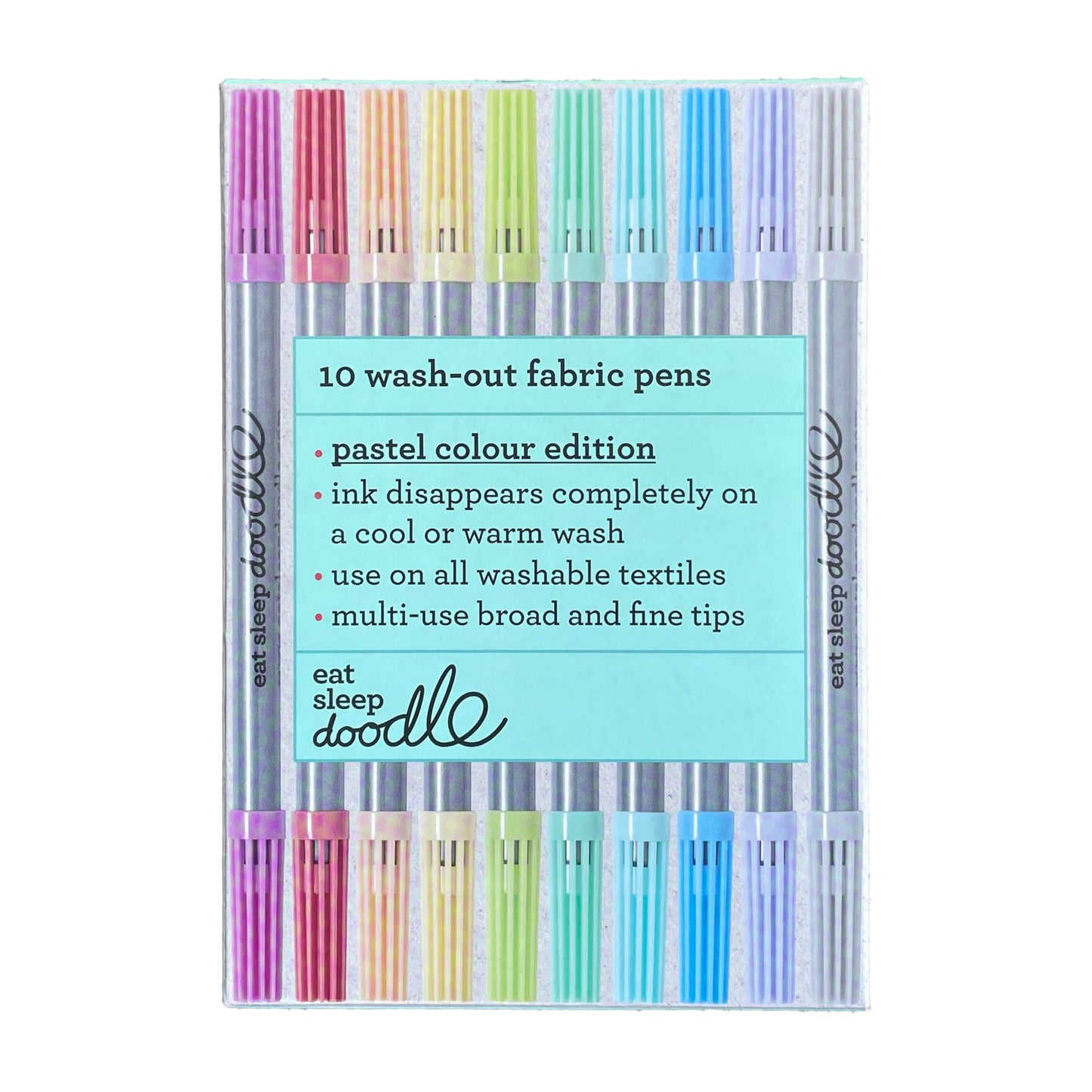 eatsleepdoodle Original Doodle Washable Markers – Pastel 10-Pack (Double-Ended)