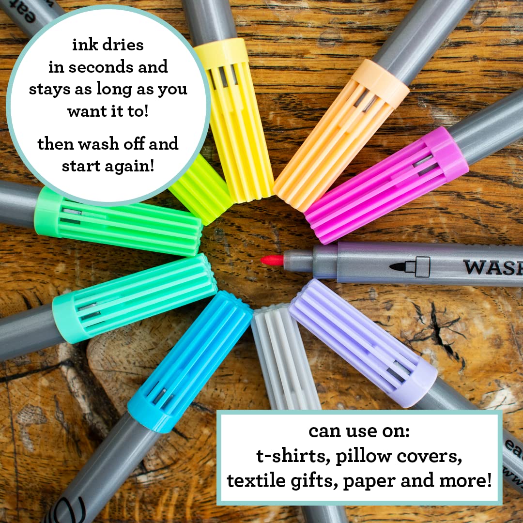 eatsleepdoodle Original Doodle Washable Markers – Pastel 10-Pack (Double-Ended)