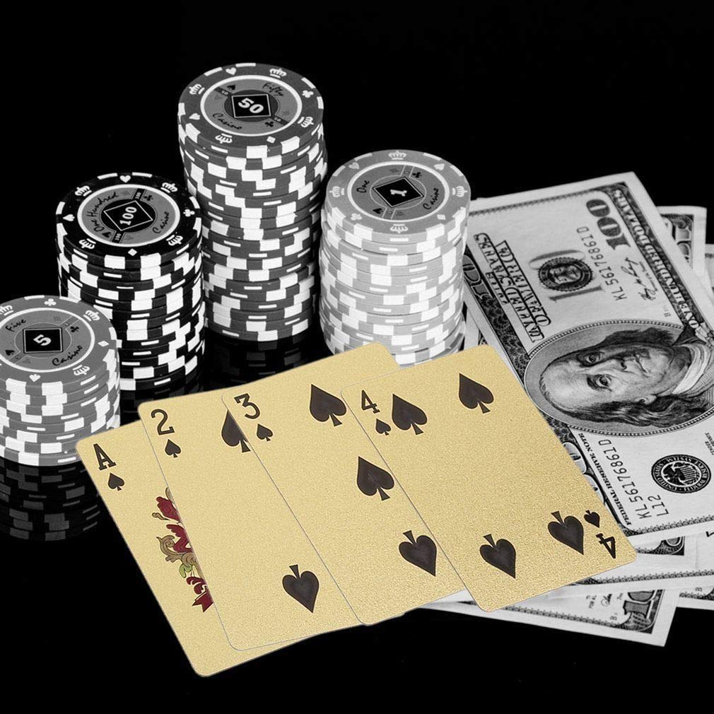 EAY Gold Waterproof Playing Cards – Durable Deck for Parties & Outdoor Games