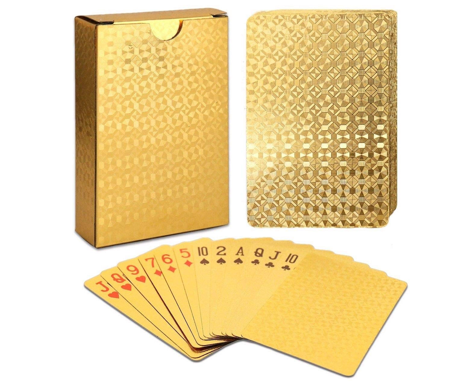 EAY Gold Waterproof Playing Cards – Durable Deck for Parties & Outdoor Games
