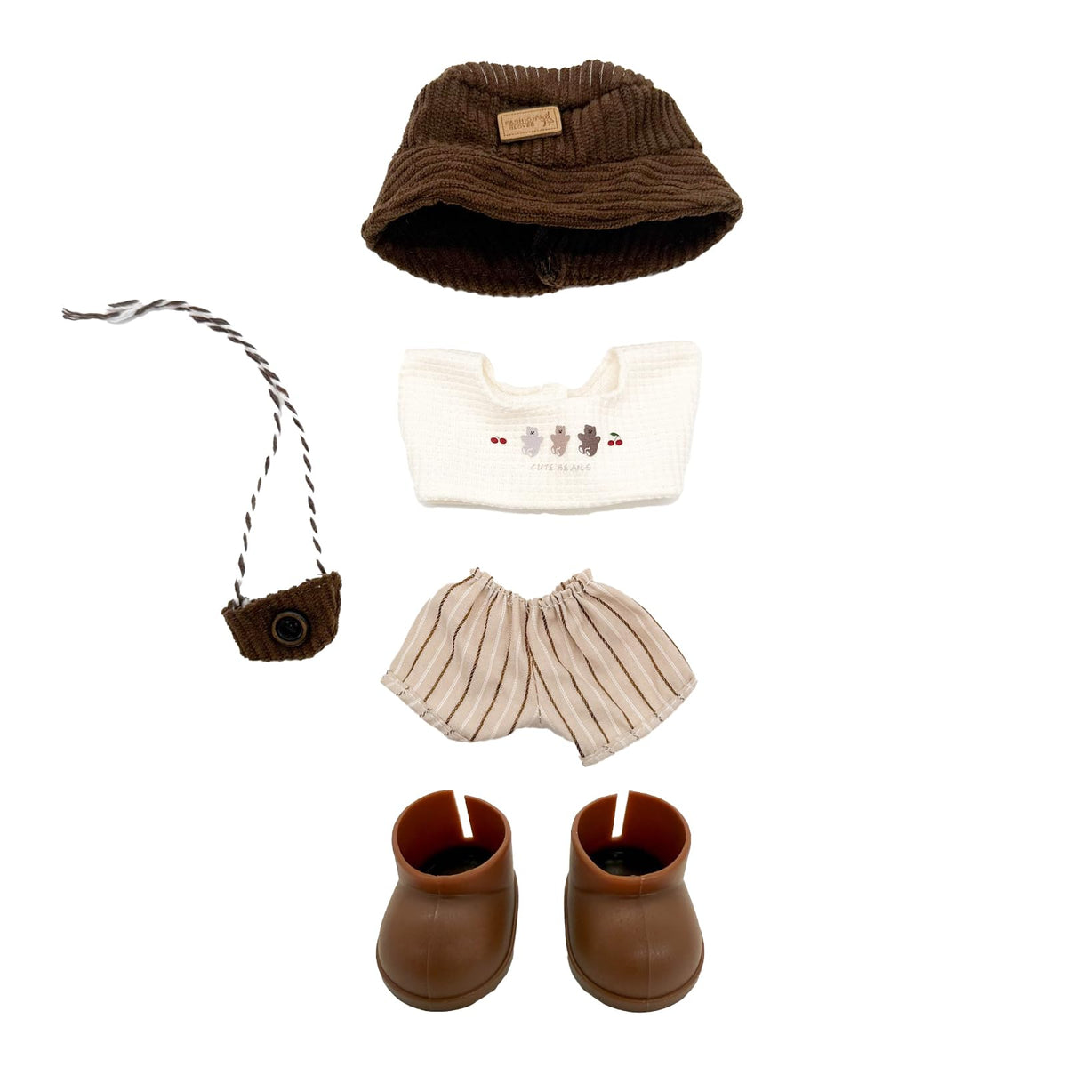 Eayaele 5-Piece Labubu Doll Outfit & Shoes for 17cm (6.7”) Doll – Premium Set