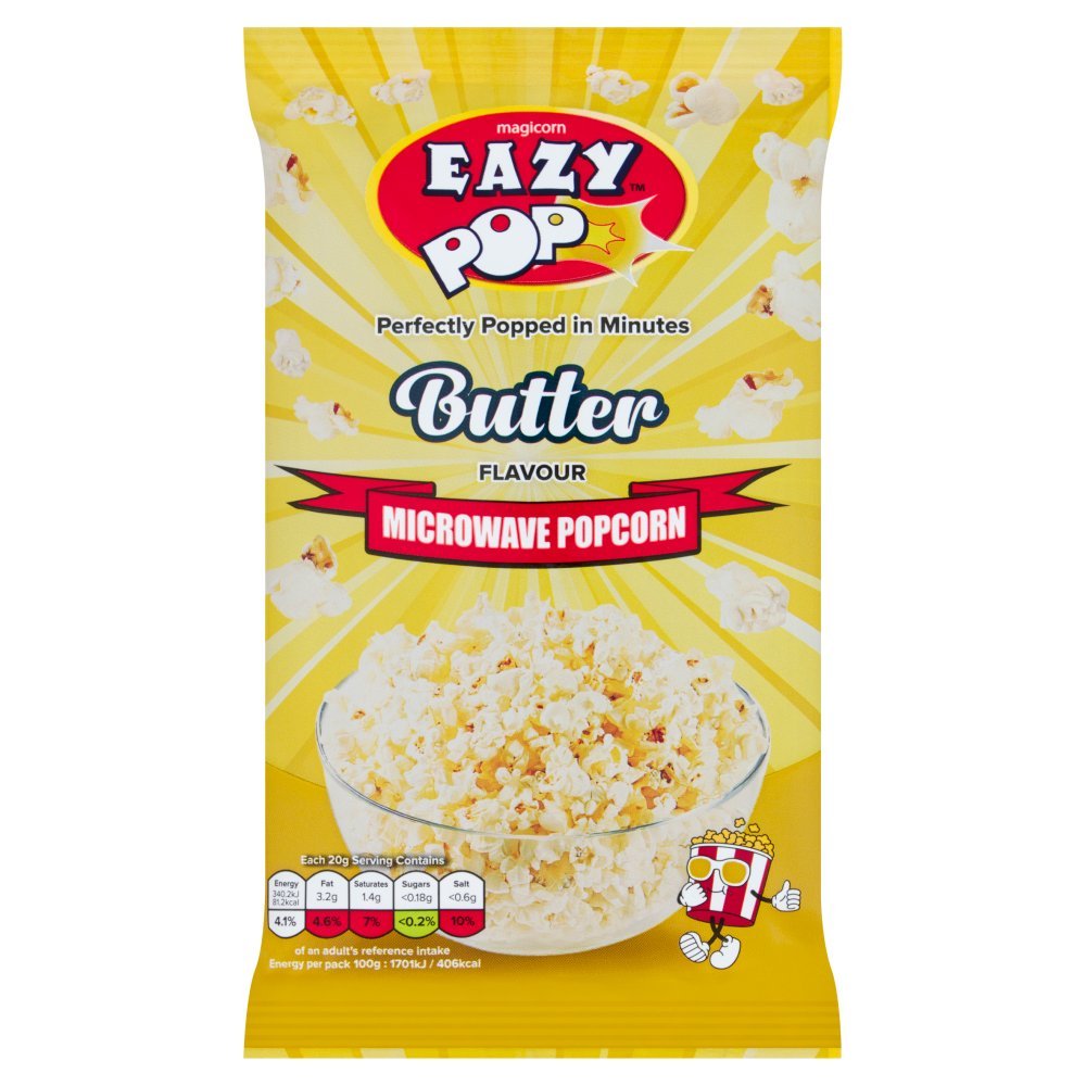 Eazy Pop Magicorn Butter Flavour Microwave Popcorn 85g (Box of 16)