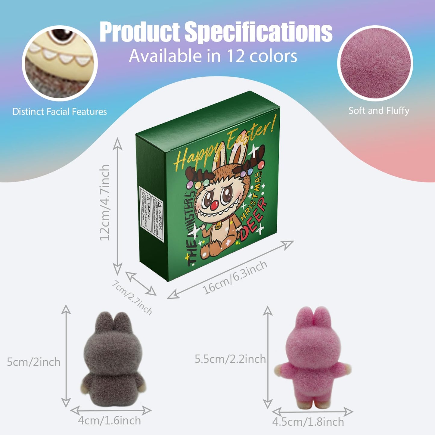 EAZZ 24-Pack Easter Figure Set - Colorful Spring Collectibles for Kids