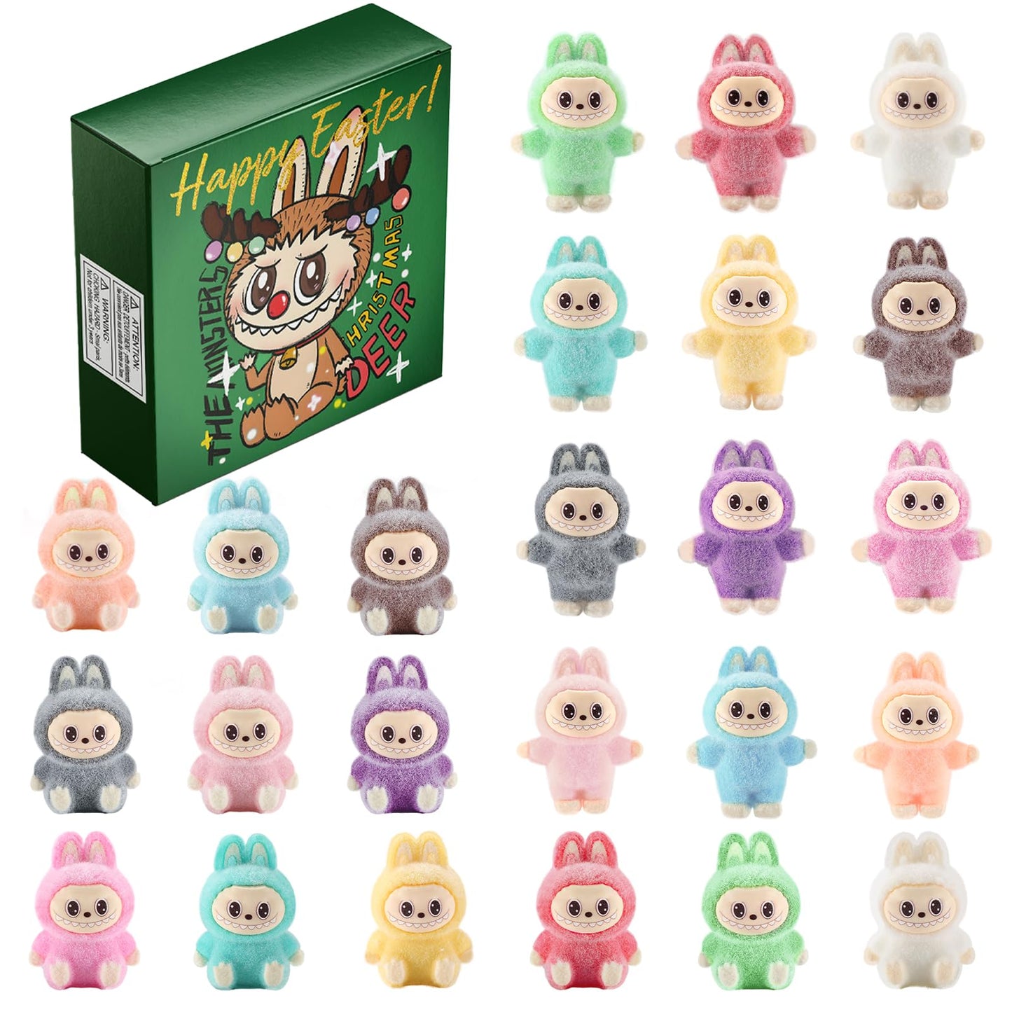EAZZ 24-Pack Easter Figure Set - Colorful Spring Collectibles for Kids