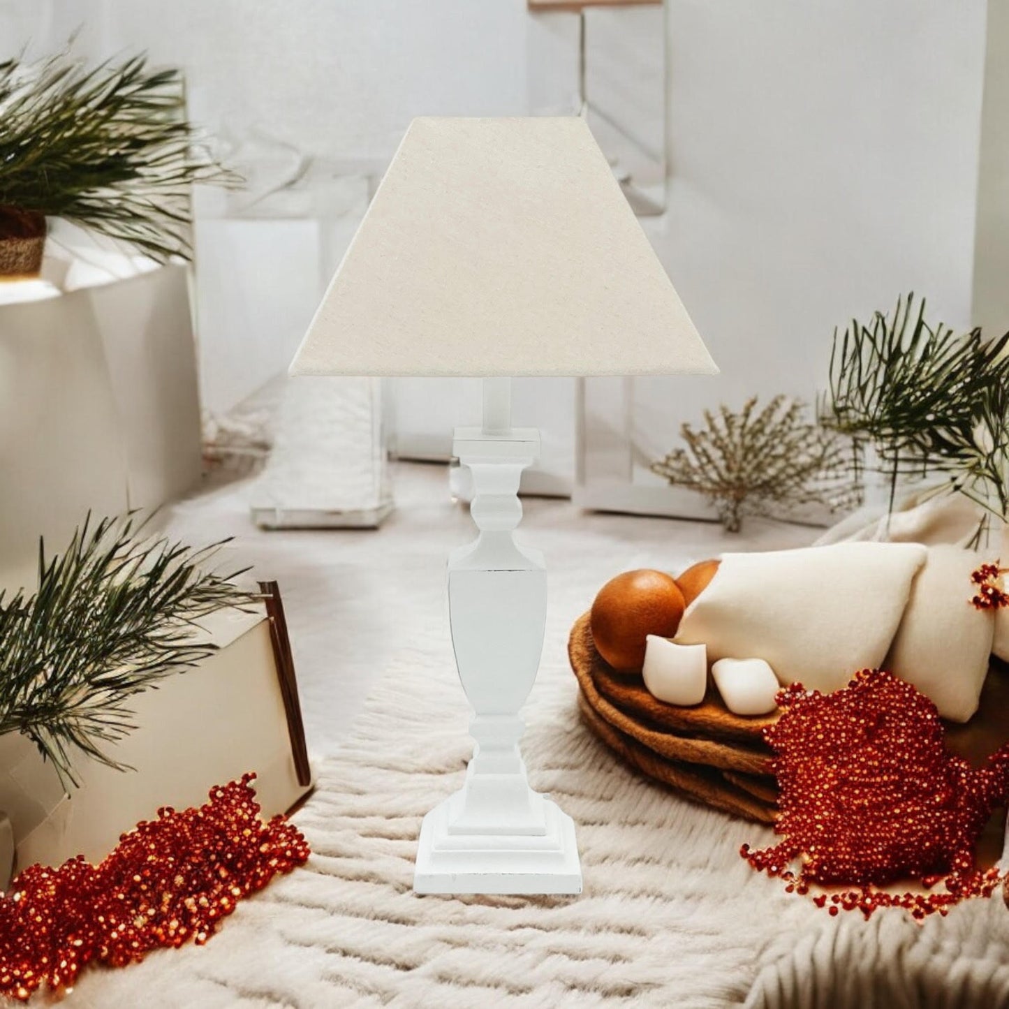 43CM TRADITIONAL LAMP AND SHADE