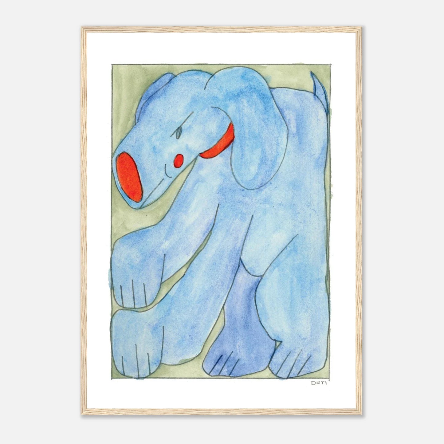 Hayley Deti - 'Boog 2 (Mischief)' Framed Print