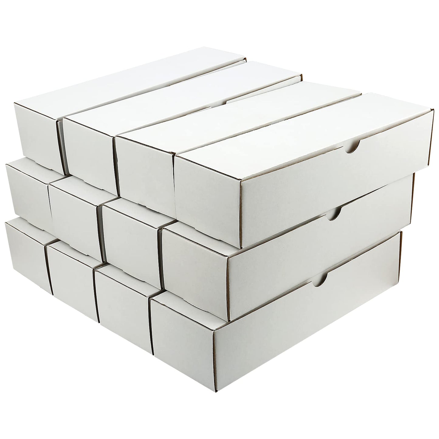 EBOAUSI Top Loader Card Storage Box 12-Pack | Corrugated Cardboard Organizer for Sports, TCG & MTG Collections