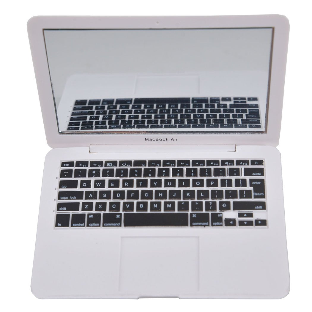ebuddy Mini Dollhouse Cat Laptop Mirror White – Tiny Pet Desk Accessory