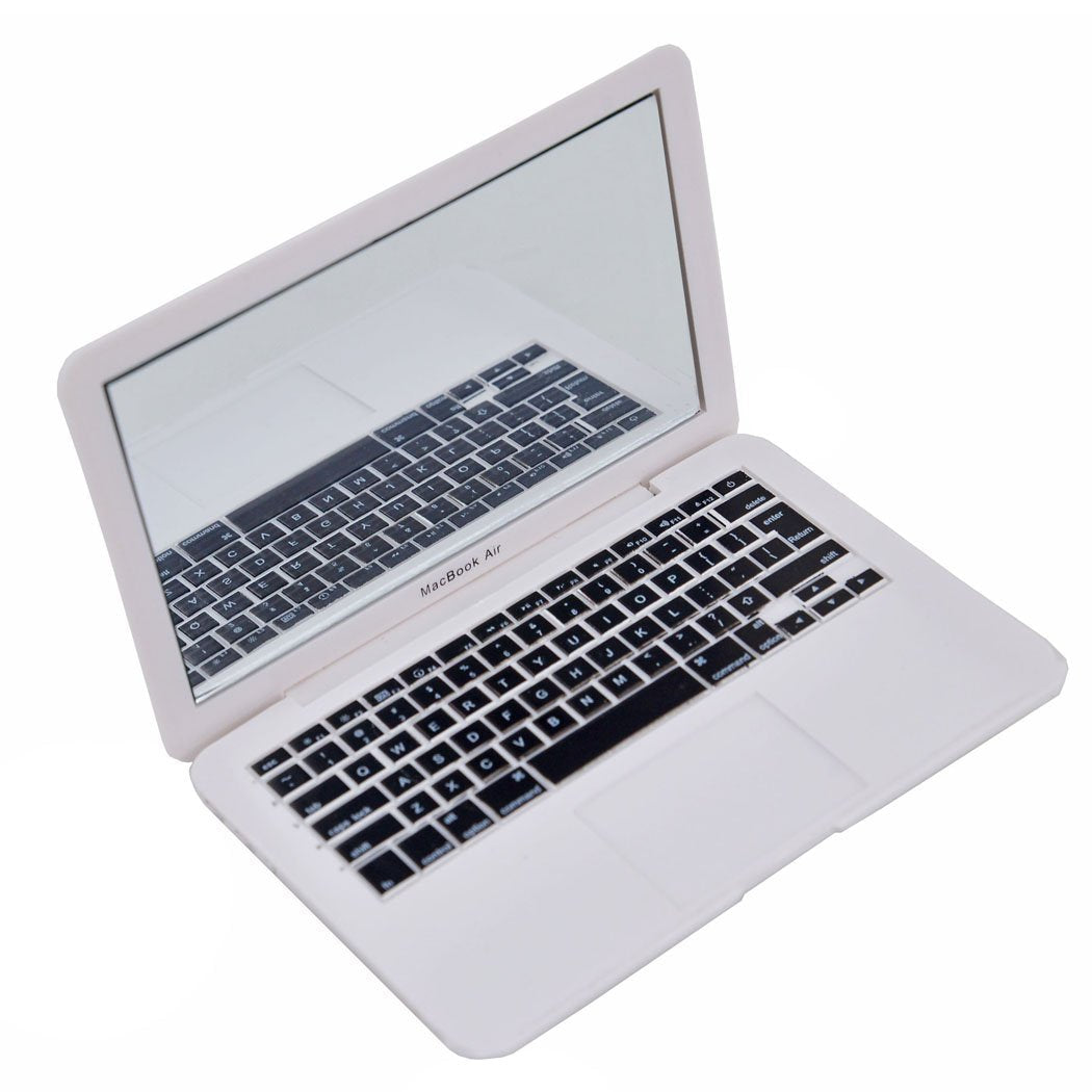 ebuddy Mini Dollhouse Cat Laptop Mirror White – Tiny Pet Desk Accessory