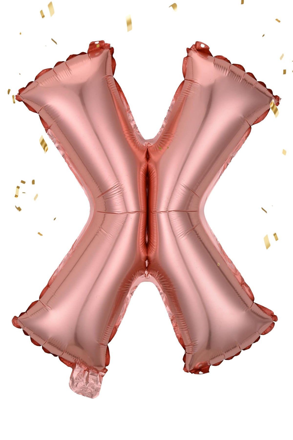 ECHOLUX Rose Pink X Balloon 16-Inch – Reusable Mylar Letter Balloon for Birthday, Wedding & Party Decor