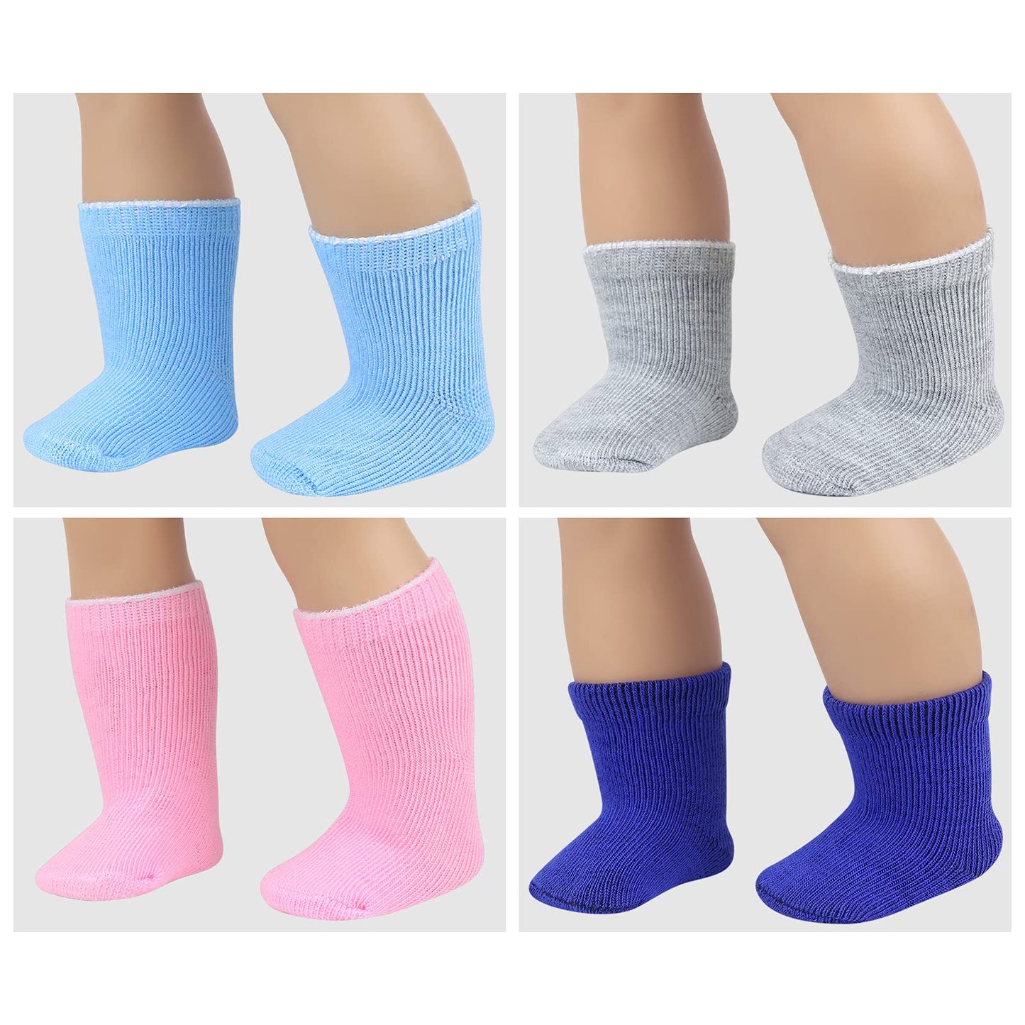 Ecore Fun 18-Inch Doll Shoes & Socks Kit — 9 Shoes + 4 Random Color Socks (Dolls Not Included)