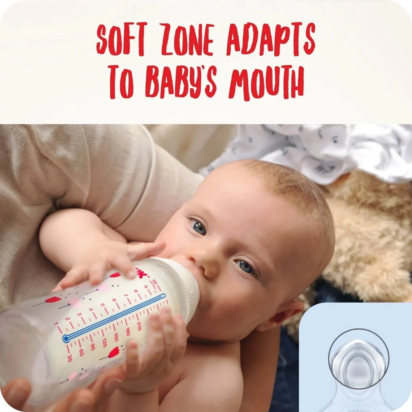 NUK First Choice+ Silicone Teats Small Feed Hole 0-6 months