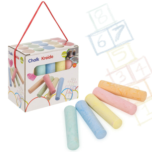 15 or 54 Piece Coloured Chalk Set Pavement Blackboard Children'S Gift Pub in Box
