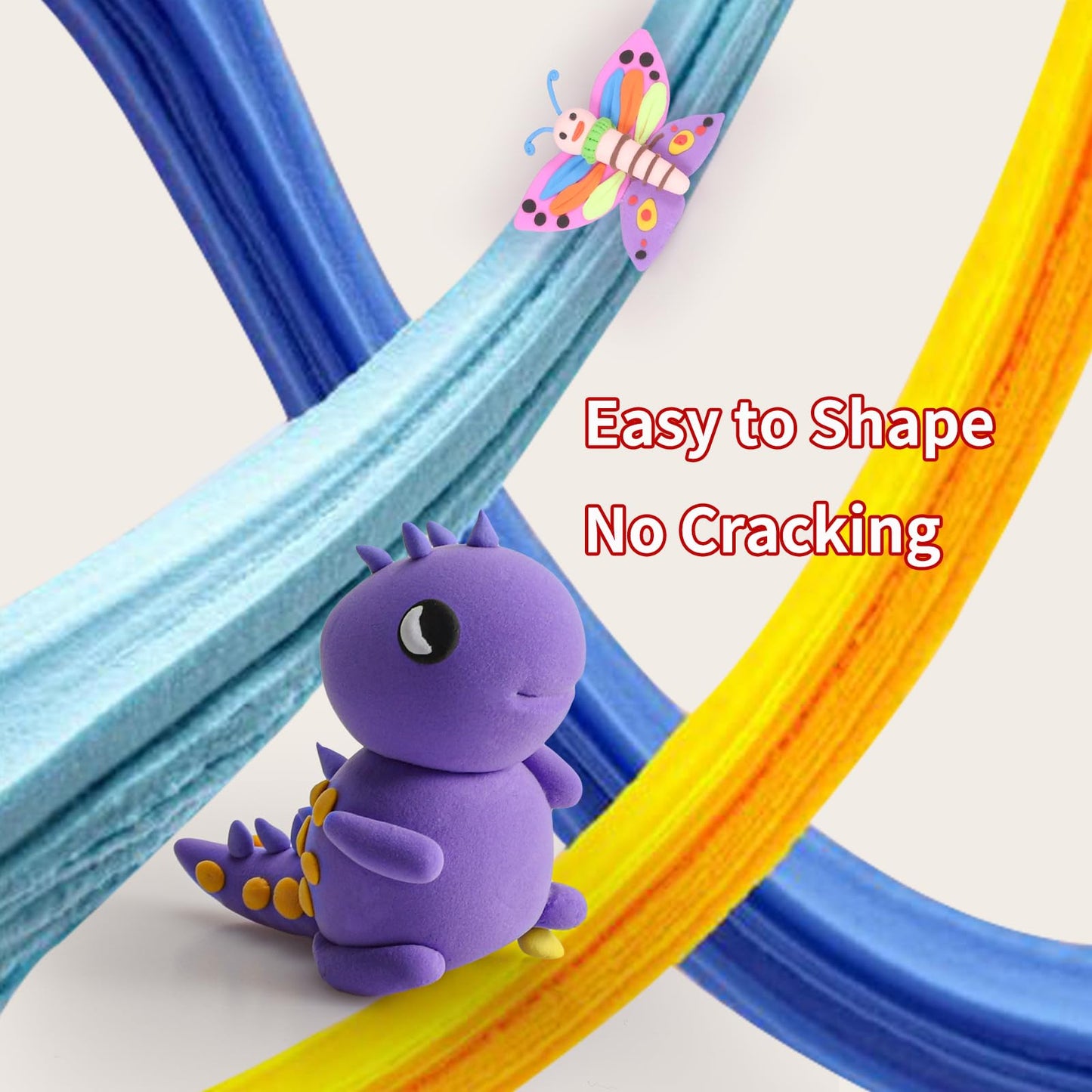EDIFON Air Dry Clay Kit: 36 Colors & Tools, Ultra-Light, Safe for Kids