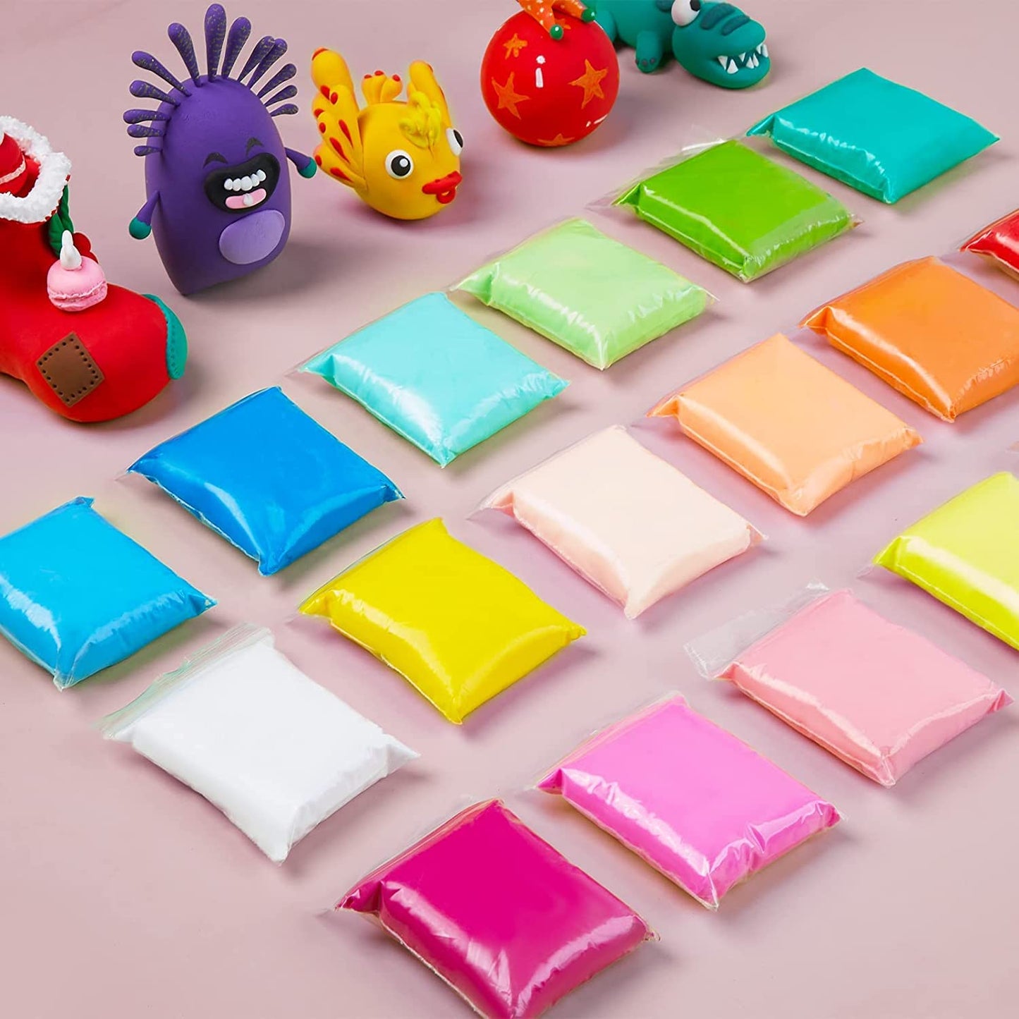 EDIFON Air Dry Clay Kit: 36 Colors & Tools, Ultra-Light, Safe for Kids