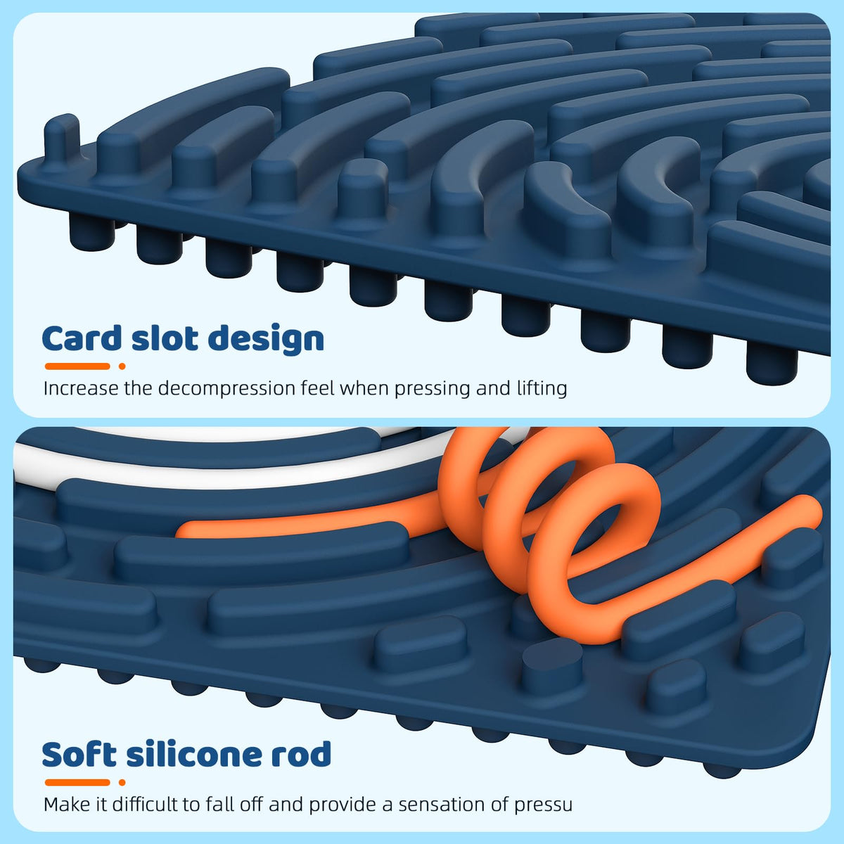 Ednzion Sensory Activity Board — Double-Sided Silicone Fidget Toy for All Ages
