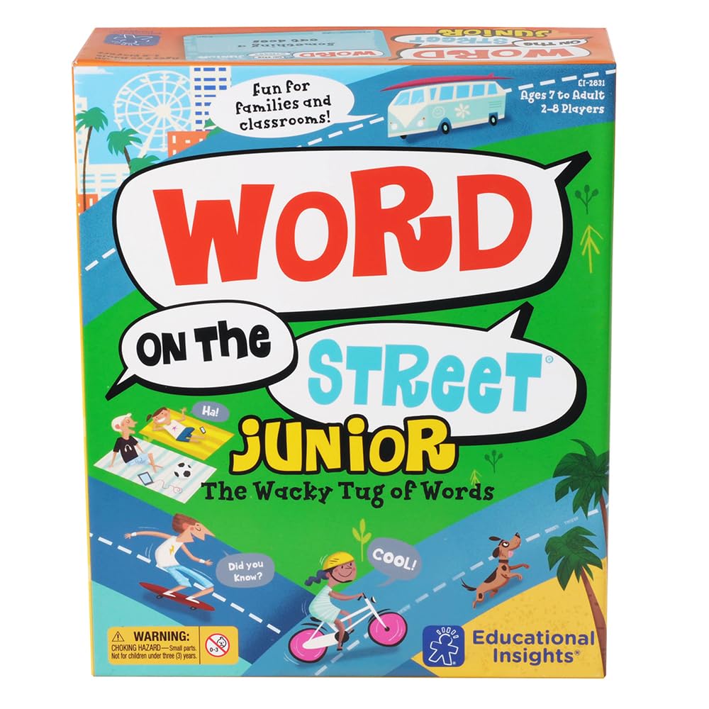 Educational Insights Word on the Street Junior – Vocabulary Word Game for Home & Classroom (Ages 7+)