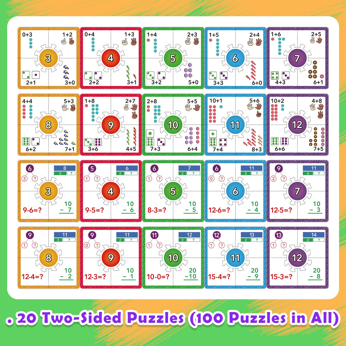 Edulok Math Games for Kids 5-7: Addition & Subtraction Puzzles