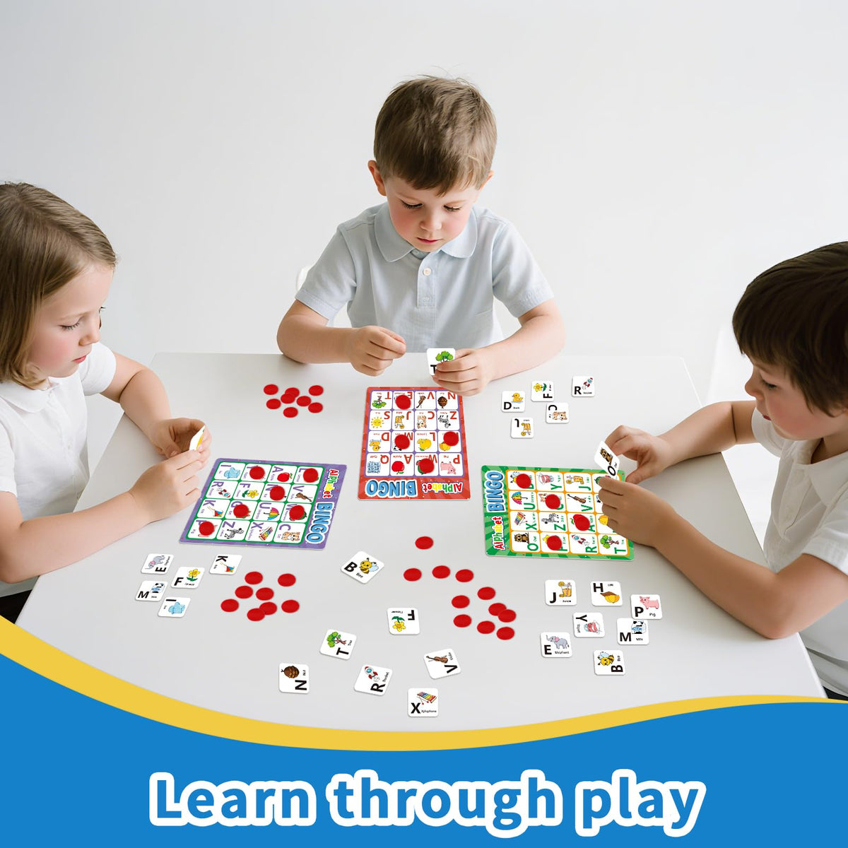 Edumix Alphabet Bingo Game: Double-Sided Learning for ABC & 123