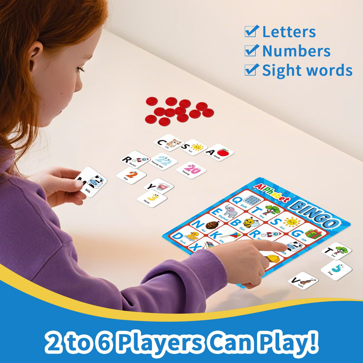 Edumix Alphabet Bingo Game: Double-Sided Learning for ABC & 123