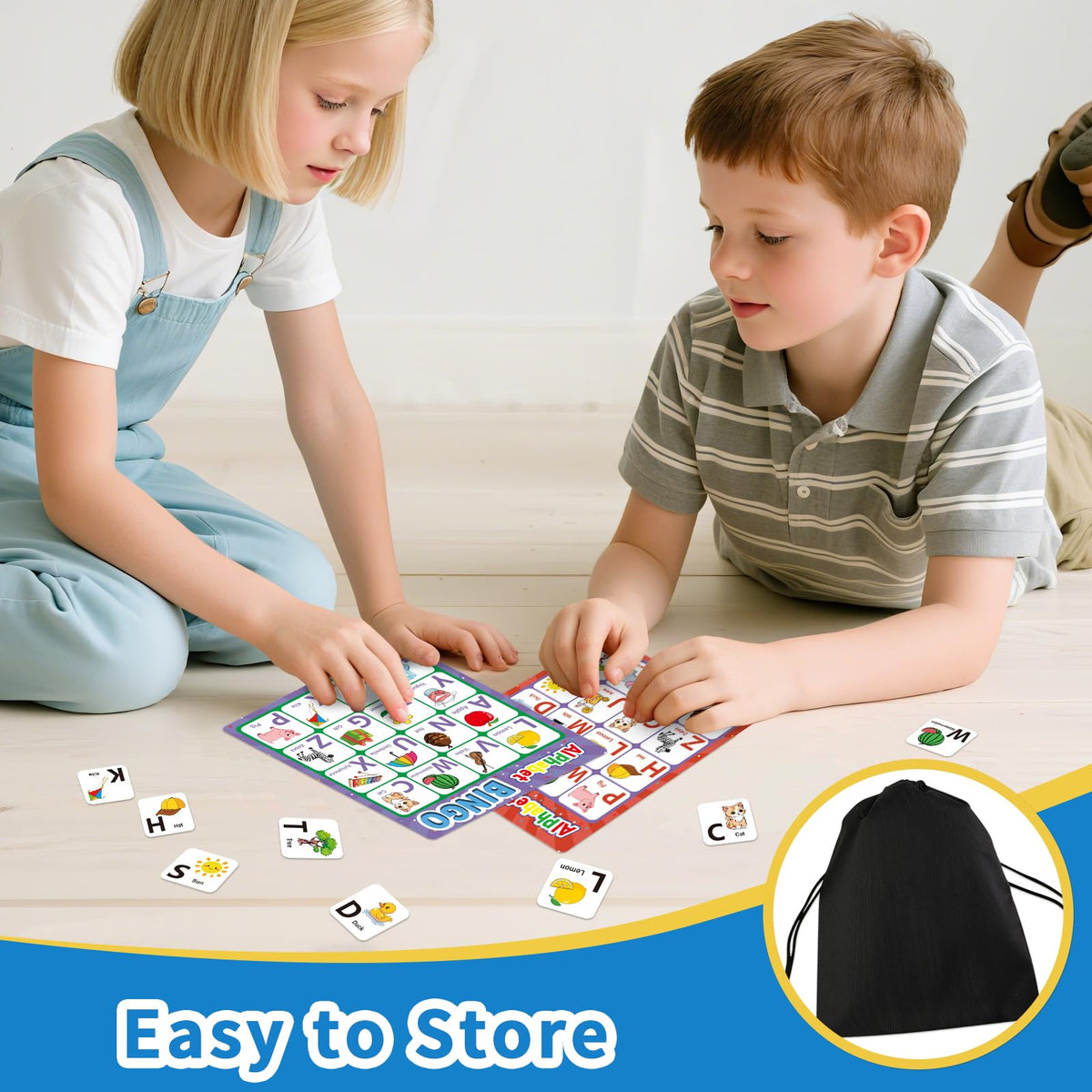 Edumix Alphabet Bingo Game: Double-Sided Learning for ABC & 123