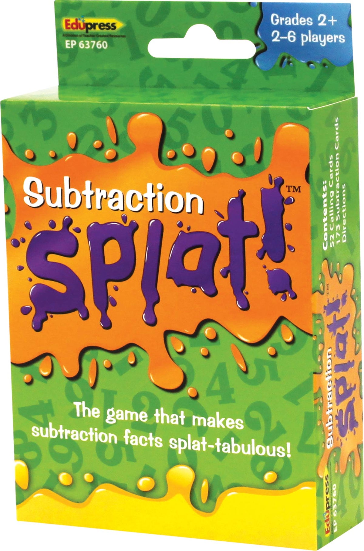 Edupress Math Splat Subtraction Game — Grades 2+ (EP63760)