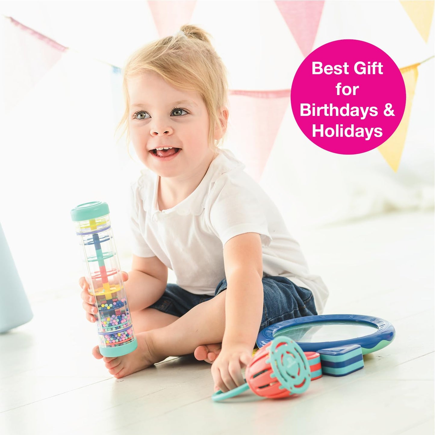 Edushape First Birthday Gift Set – Baby Musical Instruments & Toddler Music Toys