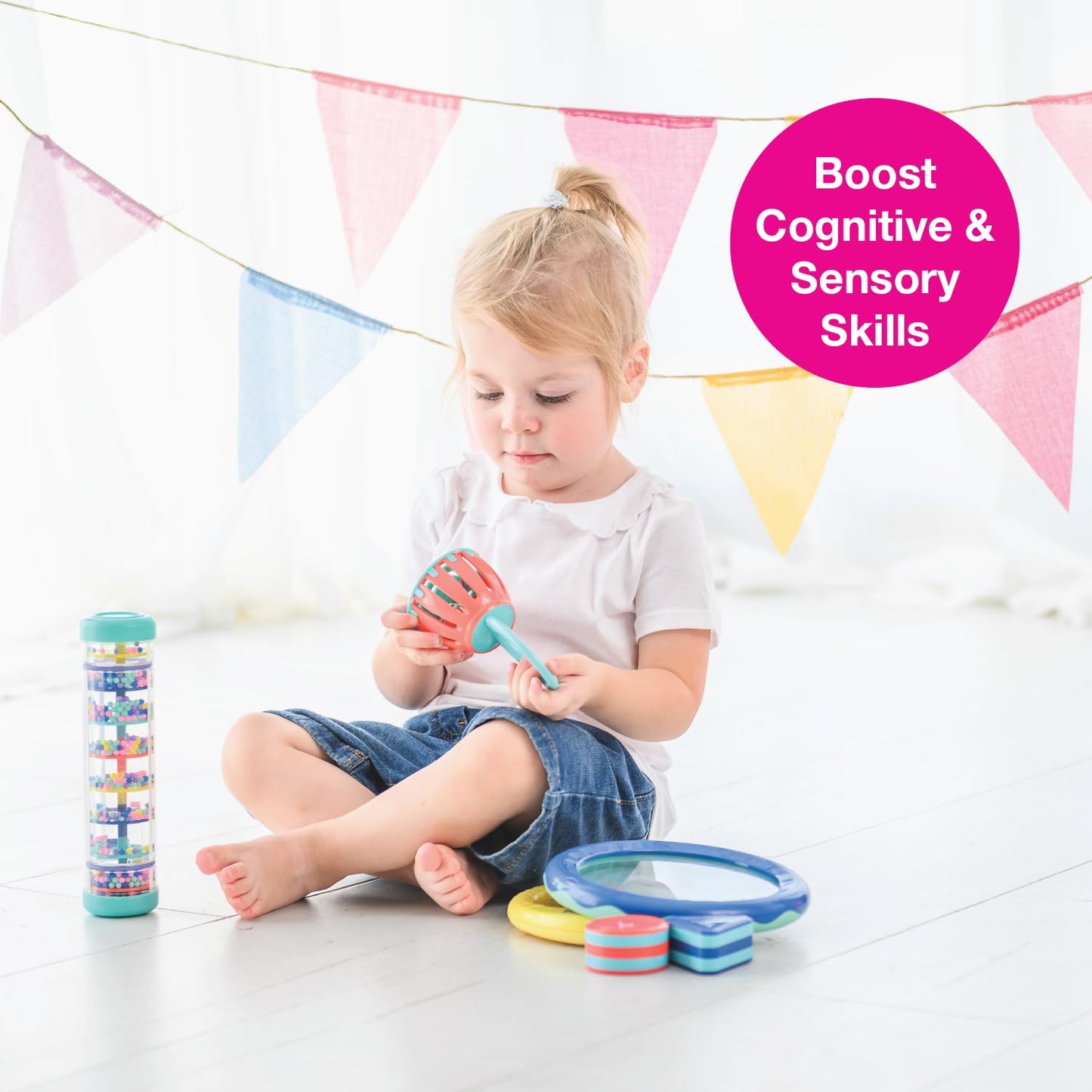 Edushape First Birthday Gift Set – Baby Musical Instruments & Toddler Music Toys