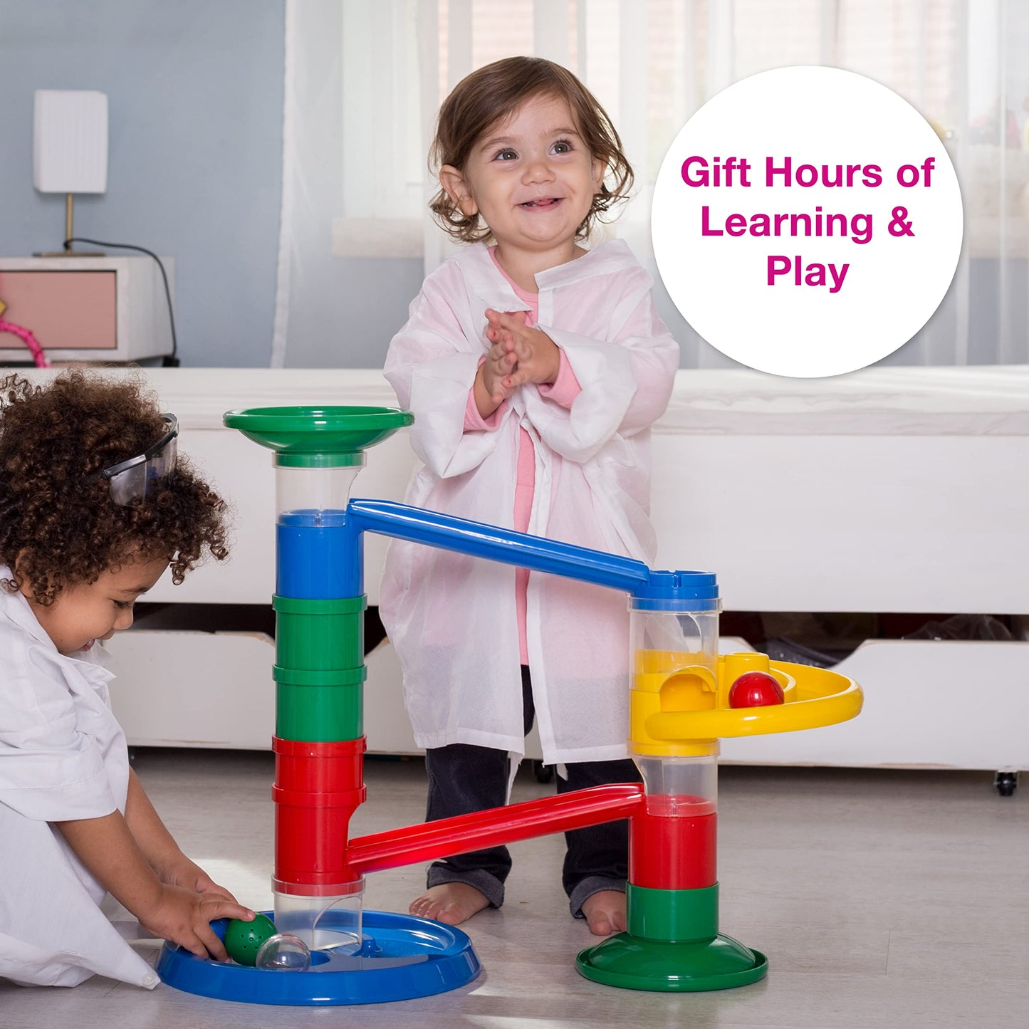 Edushape Rollipop Advanced Marble Runs – 20-Piece Safe Marble Track for Babies