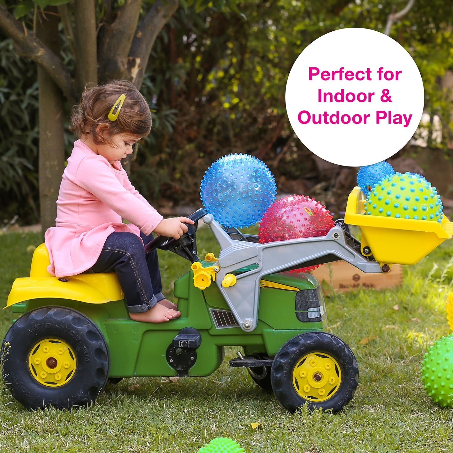 Edushape Sensory Ball for Baby – 7-Inch Transparent Ball to Support Motor Skills (Ages 6+)