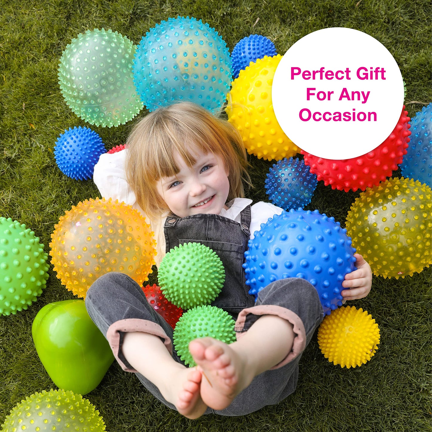 Edushape Sensory Ball for Baby – 7-Inch Transparent Ball to Support Motor Skills (Ages 6+)